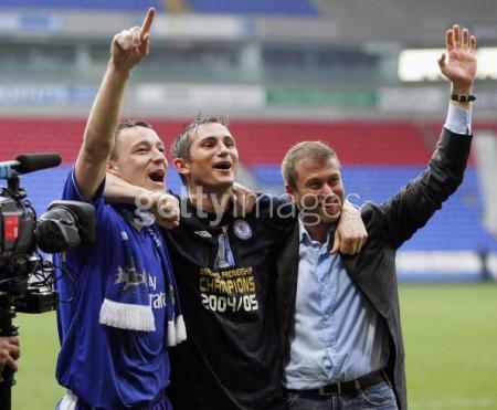 president de chelsea et terry   et frank lampard